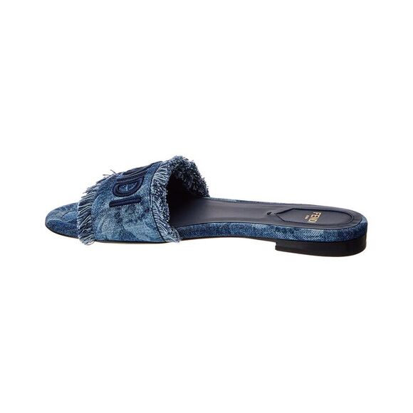 Fendi Sunshine Denim Sandal, Blue - Picture 2 of 5